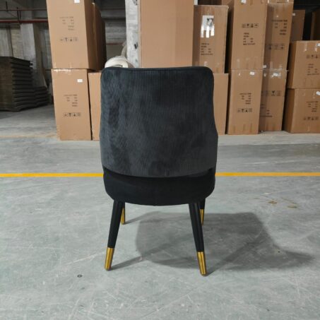 Ophelia Velvet Accent Chair – Black | Luxury Furniture Perth – Elegant Lifestyle