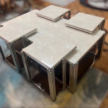 Custom Hexagonal Marble Coffee Table — Elegant Lifestyle Perth luxury furniture
